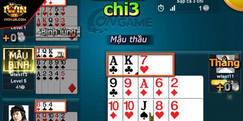 Mậu binh IWIN, tựa game giải trí thử thách trí tuệ đỉnh cao 4 Tuyệt chiêu cao thủ chia sẻ giúp anh em thắng lớn